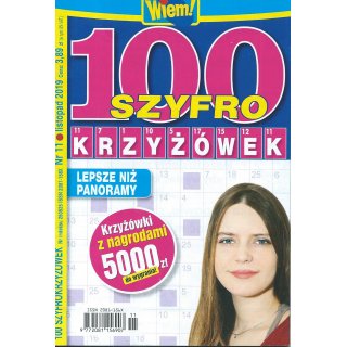 100 Szyfro Krzyżówek; Wiem; 11/2019