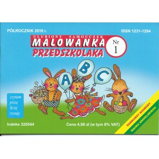 Malowanka Przedszkolaka; nr 1 półrocznik 2019