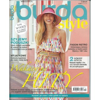 Burda Style 7/2019 Wakacyjne HITY + wykroje