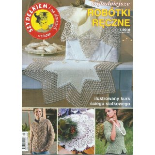 SZYDEŁKIEM i na drutach 5/2020 Ilustrowany kurs ściegu siatkowego