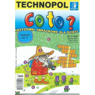 Co to? Krzyżówki obrazkowe dla dzieci; 3/2021