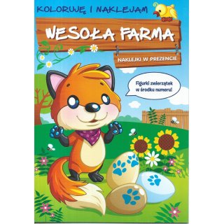 Wesoła Farma kolorowanka i naklejki; Nr 22