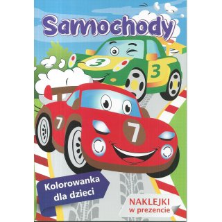 Samochody kolorowanka i naklejki; Nr 41