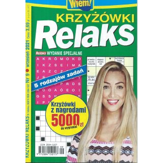 Krzyżówki Relaks; Wiem; 9/2021