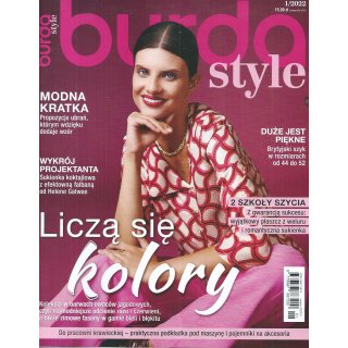 Burda Style 1/2022 Liczą się kolory + wykroje