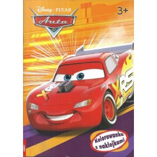 Auta Disney Pixar nr 5 Kolorowanka z naklejkami
