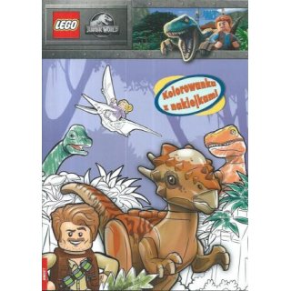 Lego Jurassic World nr 6 Kolorowanka z naklejkami