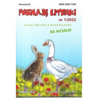 Poznaję literki nauka pisania i matematyki na Wesoło Kwartalnik 1/2022