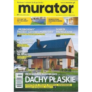 Murator 7/2022 nr 459 Dachy płaskie