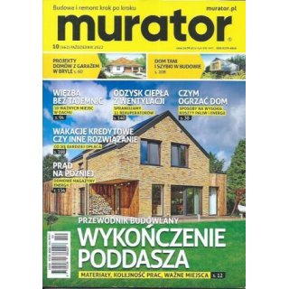 Murator 10/2022 nr 462 Wykończenie poddasza