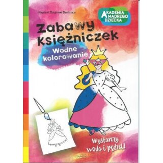 Zabawy Księżniczek wodne kolorowanie