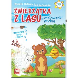 Zwierzątka z lasu Malowanki Wodne Fakt dla malucha 5/2021