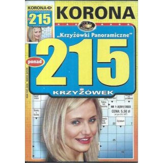 215 Krzyżówek panoramicznych Krzyżówki Panoramiczne 1-2/2023 Korona