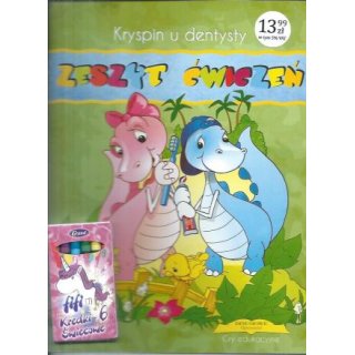 Kryspin u dentysty - zeszyt ćwiczeń + kredki