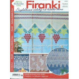 Firanki szydełkowe ozdoby na każde okno Sabrina Robótki Extra 3/2023