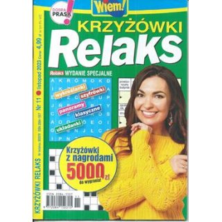 Krzyżówki Relaks Wiem 11/2023