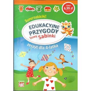 Edukacyjne przygody Sowy Sabinki zeszyt dla 4-latka Fakt poleca