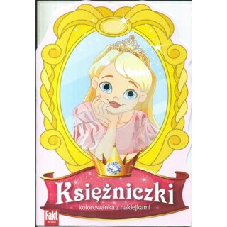 Księżniczki kolorowanka z naklejkami Fakt dla dzieci 7/2023