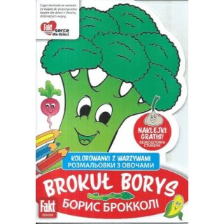 Brokuł Borys Fakt dzieciom 3/2022 - po polsku i po ukraińskuBrokuł Borys Fakt dzieciom 3/2022