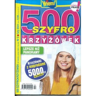 500 szyfro krzyżówek Wiem 2/2024
