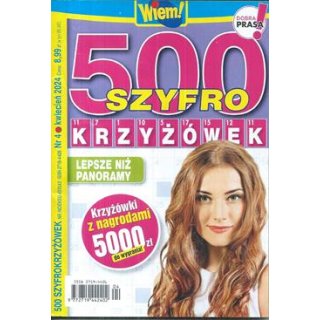 500 szyfro krzyżówek Wiem 4/2024