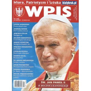 Wpis - Wiara Patriotyzm Sztuka 4/2024