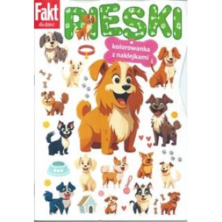 Pieski kolorowanka z naklejkami Fakt dla dzieci 2/2024