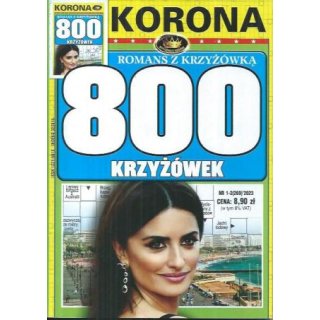 800 krzyżówek Romans z krzyżówką KORONA 1-2/2023