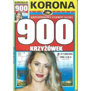 900 krzyżówek Krzyżówkowy zawrót głowy KORONA 10-11/2022