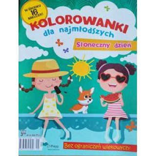 Kolorowanki dla najmłodszych Słoneczny dzień + naklejki