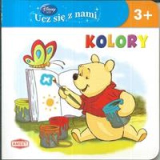 Książka z twardymi kartkami: KOLORY Kubuś i przyjaciele, Disney Ucz się z nami