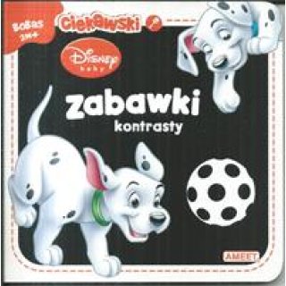 Książka z twardymi kartkami: Zabawki kontrasty Disney baby