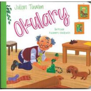 Książka z twardymi kartkami: Okulary - Julian Tuwim. Bajki dla malucha, dla dzieci 1-3 lata.