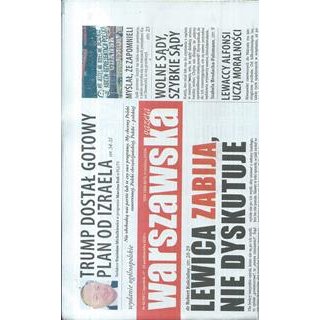 Warszawska gazeta nr 42/2025 Lewica zabija, nie dyskutuje