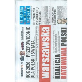 Warszawska gazeta nr 1/2026 - Koalicja ratowania Polski