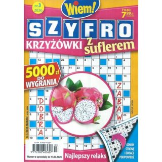 Szyfro Krzyżówki z suflerem Wiem! nr 3/2026 marzec