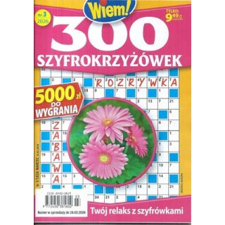 300 szyfro krzyżówek Wiem! nr 3/2026 marzec