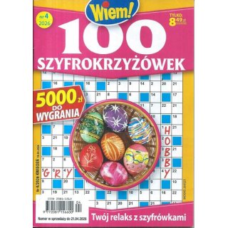 100 Szyfro Krzyżówek Wiem! nr 4/2026 kwiecień