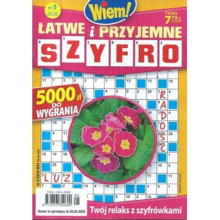 Łatwe i przyjemne szyfro nr 5/2026 Wiem! maj