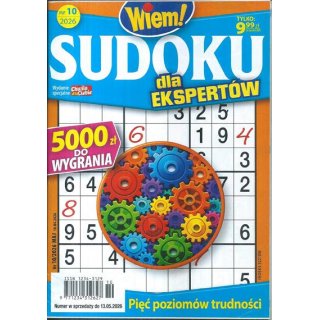 Sudoku dla ekspertów Wiem! nr 10/2026 maj