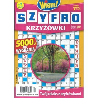 Szyfro krzyżówki Wiem! nr 9/2026 maj