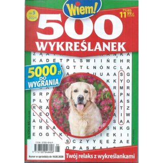 500 wykreślanek Wiem! nr 5/2026 maj