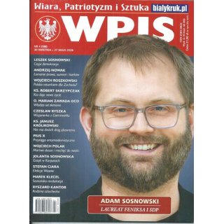 Wpis - Wiara Patriotyzm Sztuka nr 4/2026 - Adam Sosnowski