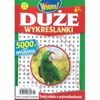 Duże wykreślanki nr 6/2026 Wiem! czerwiec