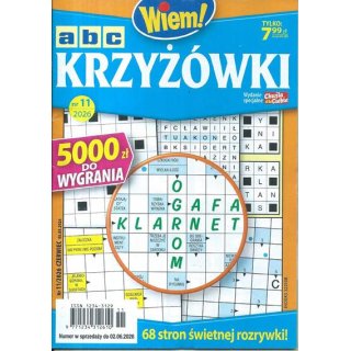 Krzyżówki ABC nr 11/2026 Wiem! czerwiec
