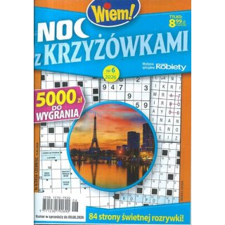 Noc z krzyżówkami Wiem! nr 6/2026 czerwiec