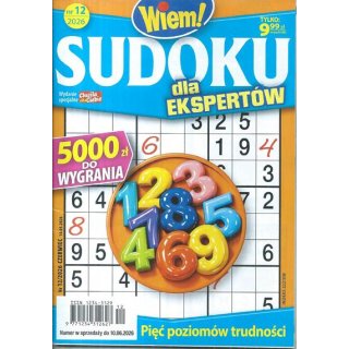 Sudoku dla ekspertów Wiem! nr 12/2026 czerwiec