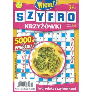 Szyfro krzyżówki Wiem! nr 11/2026 czerwiec
