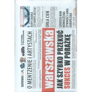 Warszawska gazeta nr 23/2026 - Jak szybko przekuć sukces w porażkę