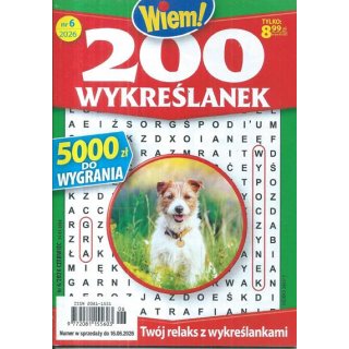 200 wykreślanek Wiem! nr 6/2026 czerwiec